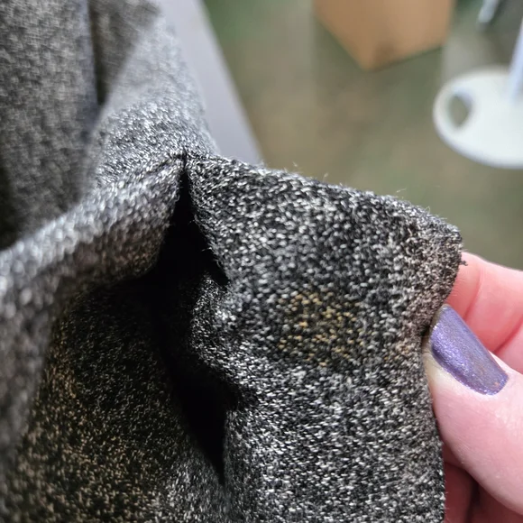 Coldwater Creek Black and Gray Patchwork Retro Boho Blazer - Picture 13 of 13